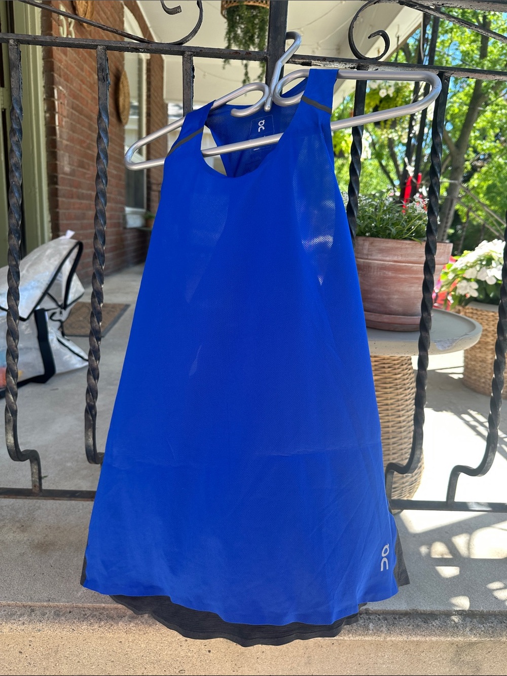 On Running Electric Blue Racerback Singlet